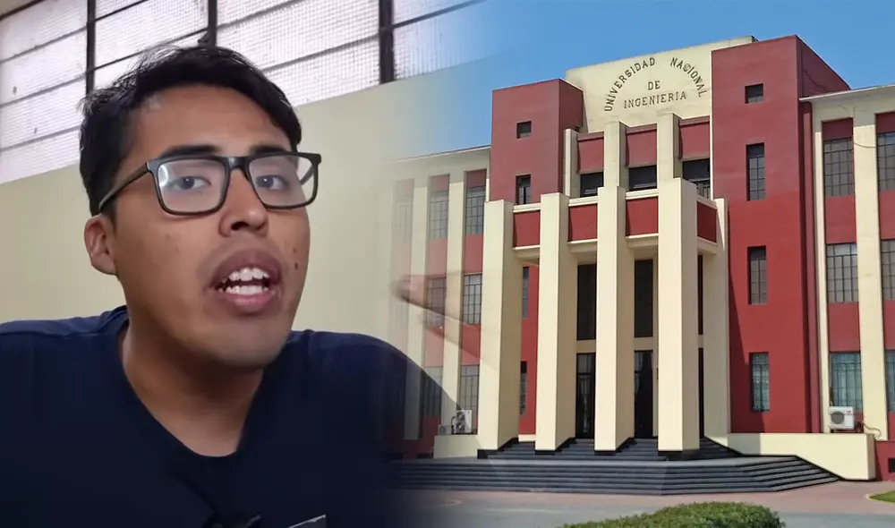 Mediante su cuenta de YouTube, el joven de la UNI contó su historia de superación y los desafíos que enfrentó en su preparación. Foto: composición LR/ Enrror24/UNI