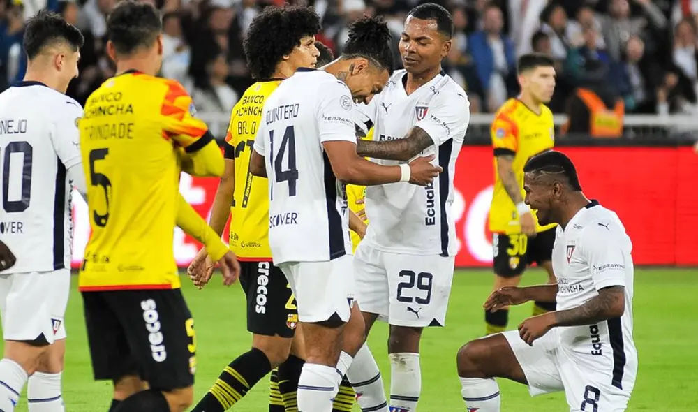 LDU Quito y Barcelona SC jugaron en el Estadio Rodrigo Paz Delgado. Foto: LDU Oficial