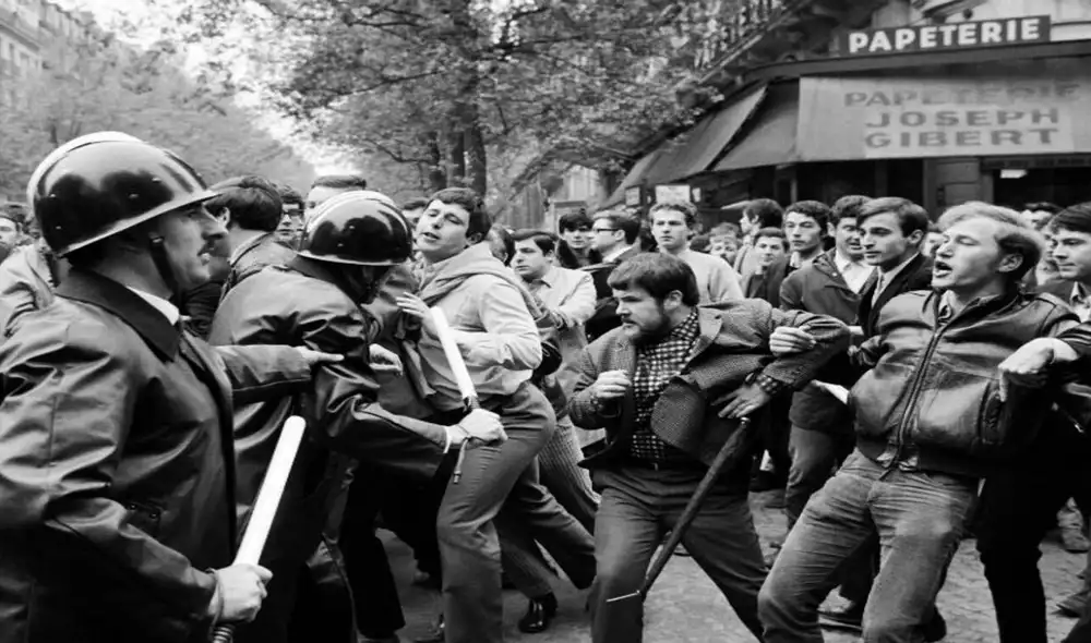 Matilde Caplansky vivió en París los hechos de mayo del 68. Dice que sintió temor de la revuelta callejera. Fotografía: AFP