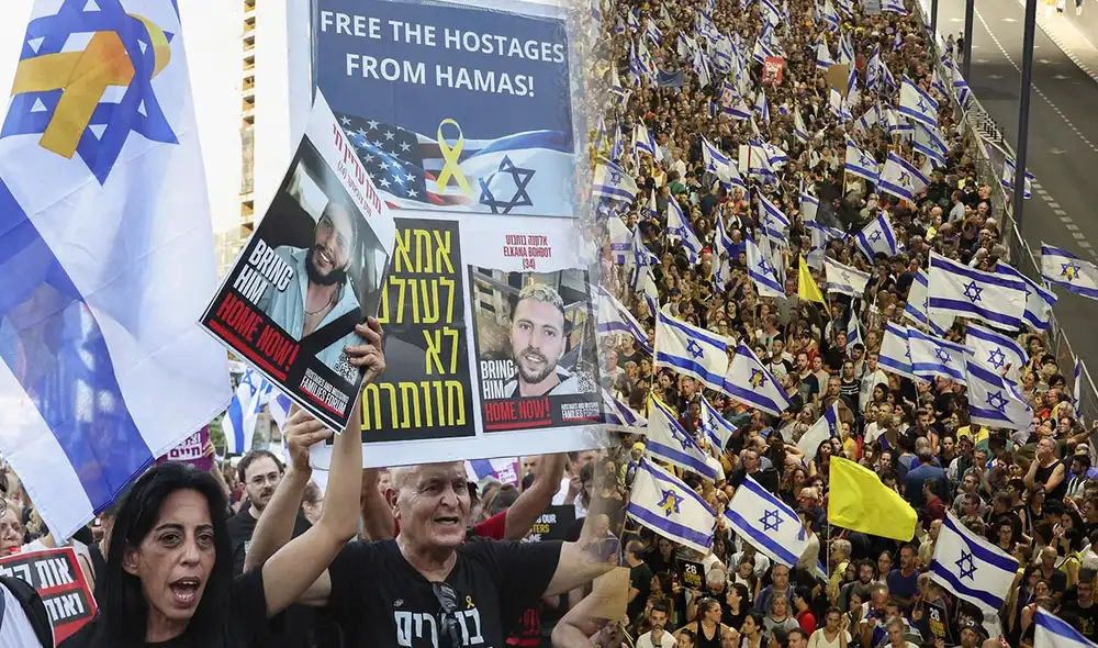 Israel enfrenta una nueva crisis con la convocatoria de una huelga general por parte de la federación sindical Histadrut. Foto: composición LE/AFP Israel enfrenta una nueva crisis con la convocatoria de una huelga general por parte de la federación sindical Histadrut. Foto: composición LE/AFP