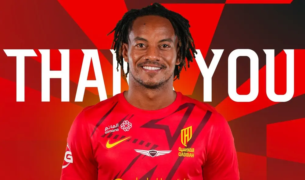 André Carrillo fue campeón de la segunda división árabe con Al-Qadisiya. Foto: Al-Qadisiya André Carrillo fue campeón de la segunda división árabe con Al-Qadisiya. Foto: Al-Qadisiya