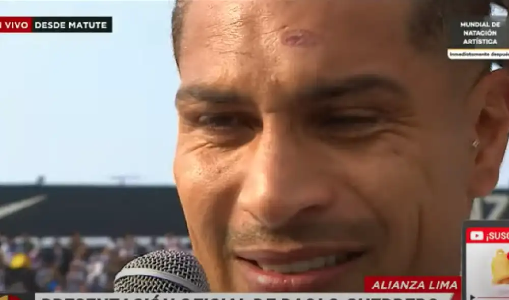 Paolo Guerrero jugará por primera vez como profesional en Alianza Lima. Foto: Latina TV