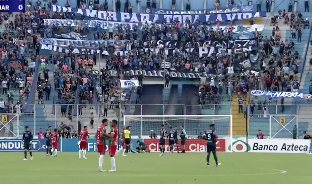 La rivalidad entre Motagua y Marathón es conocida como clásico de las 'M'.  Foto: captura de Deportes TVC
