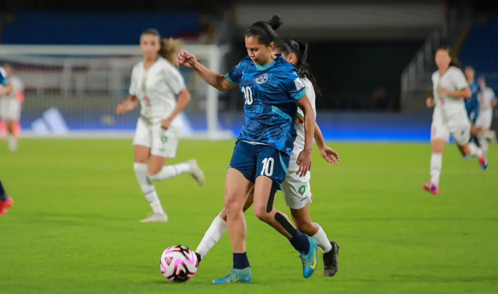 Paraguay coniguió su primera victoria del Mundial Femenino Sub-20. Foto: @Albirroja/X Paraguay coniguió su primera victoria del Mundial Femenino Sub-20. Foto: @Albirroja/X