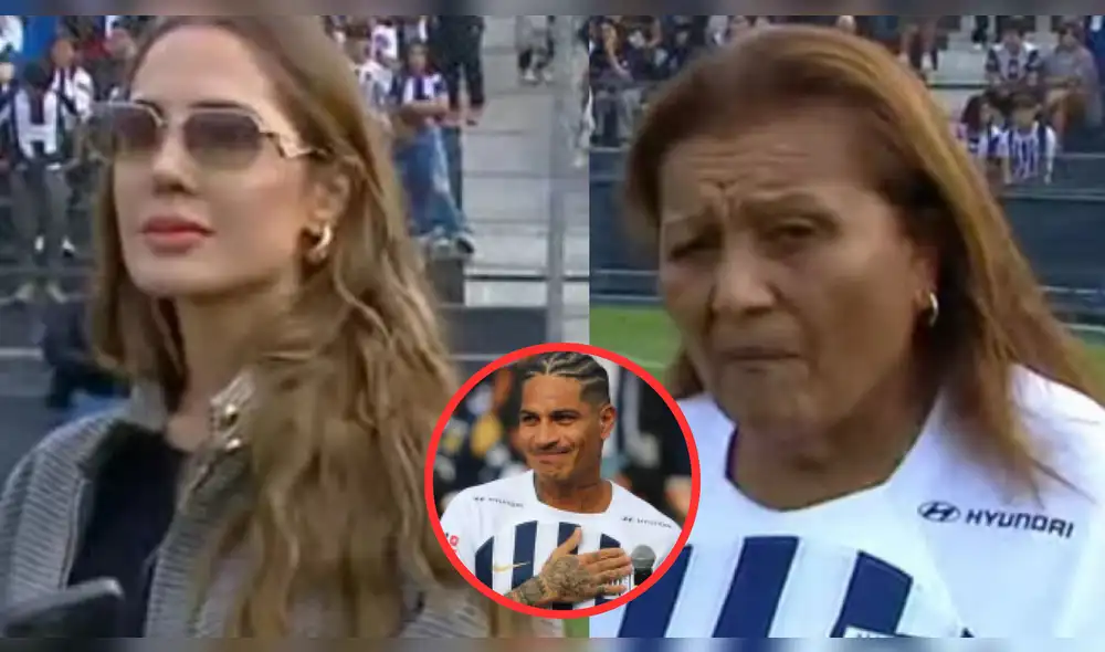 Ana Paula Consorte y Doña Peta protagonizan un gesto peculiar tras la presentación de Paolo Guerrero. Foto: composición LR/Latina TV