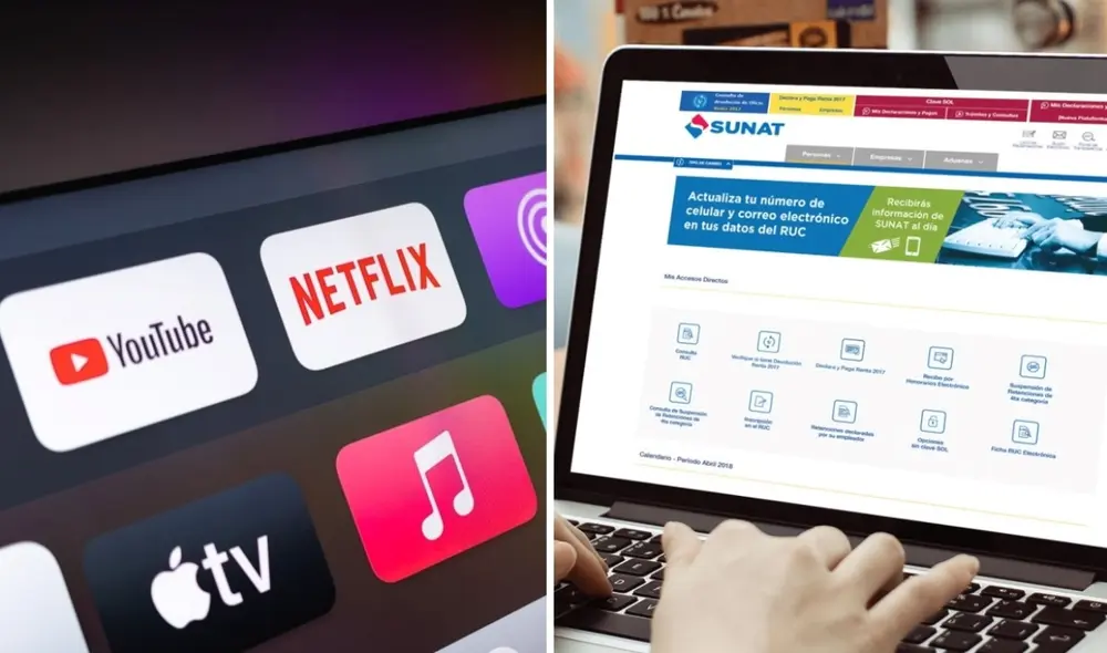 Las plataformas digitales que no están domiciliadas podrán realizar su inscripción desde cualquier ubicación a través de la página web de Sunat. Foto: composición LR/Andina Las plataformas digitales que no están domiciliadas podrán realizar su inscripción desde cualquier ubicación a través de la página web de Sunat. Foto: composición LR/Andina