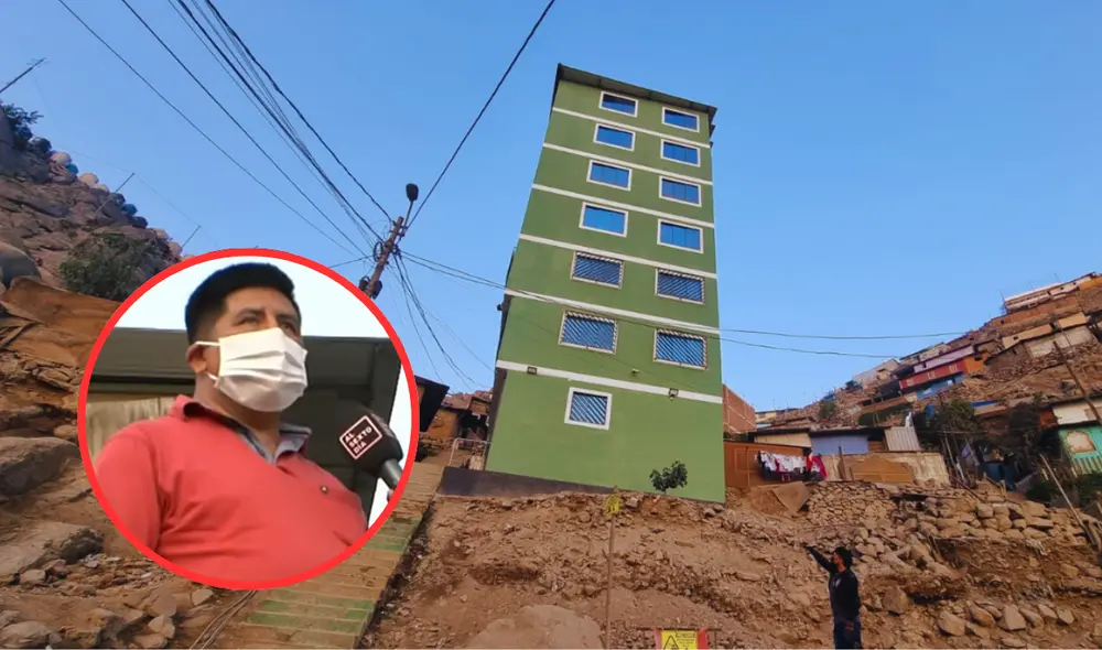Los vecinos están preocupados por lo peligrosa que sería la casa en caso de sismo. Foto: composición LR/Al Sexto Día/YouTube