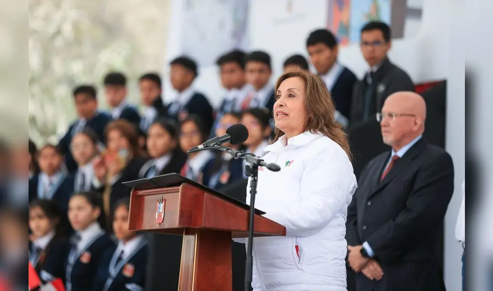 Dina Boluarte minimizó las críticas que tuvo su mensaje a la Nación. Foto: Presidencia Perú.