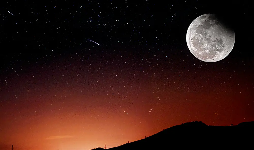 En septiembre, se espera una superluna, un eclipse lunar parcial y el inicio de actividad de lluvias de estrellas. Foto: composición LR/ Flávio Jota/Shan S/Flickr