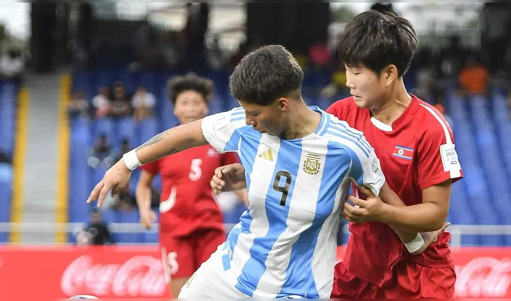 Corea del Norte iba ganando antes de los 10 minutos del partido ante Argentina. Foto: X/Argentina. Corea del Norte iba ganando antes de los 10 minutos del partido ante Argentina. Foto: X/Argentina.