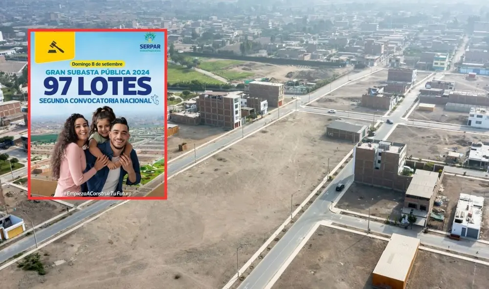 Es la segunda convocatoria para el remate o subasta pública que organiza Separ. Foto: Andina/Serpar/LR