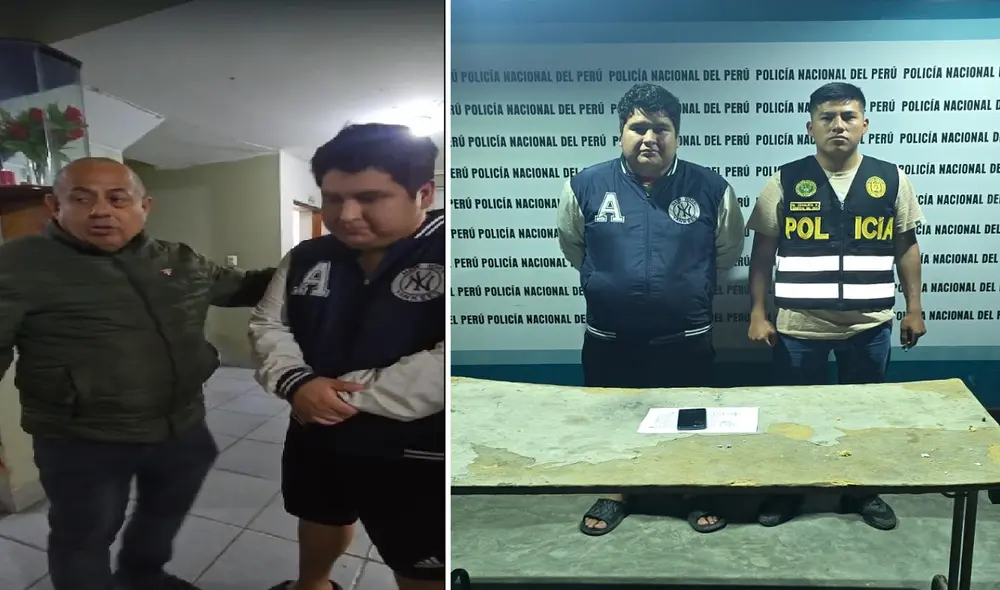 Coronel Víctor Revoredo investiga a delincuente. Foto: PNP Coronel Víctor Revoredo investiga a delincuente. Foto: PNP