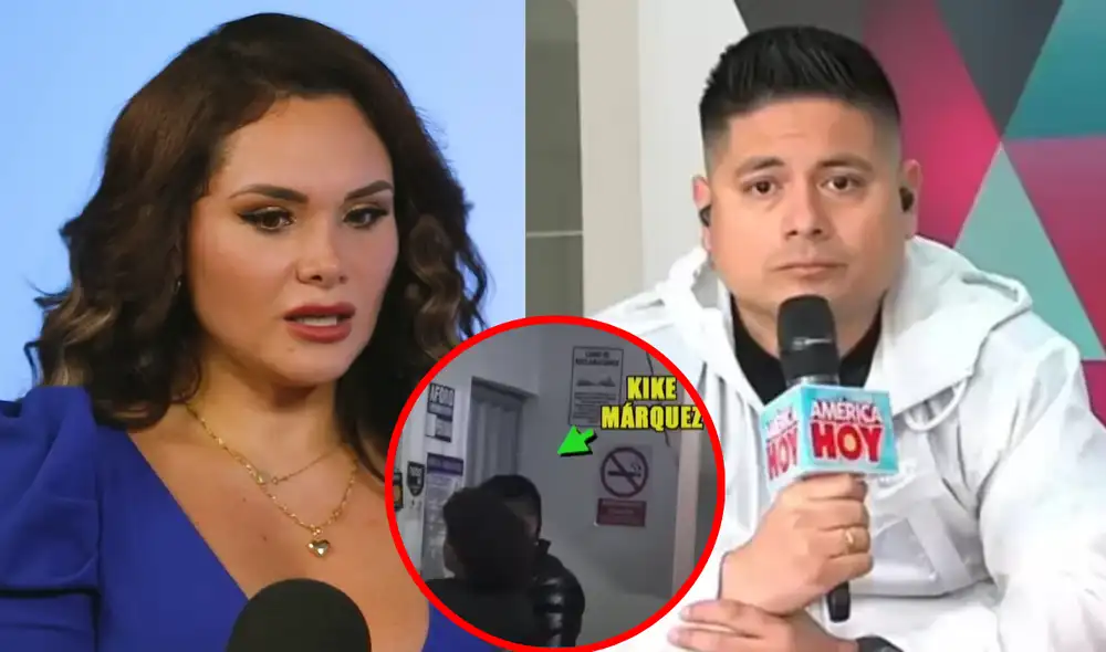 Génesis Tapia anunció el fin de sus ocho años de matrimonio con Kike Márquez tras ampay de su esposo con joven. Foto: Composición LR/Captura Youtube/Captura América TV/Captura ATV