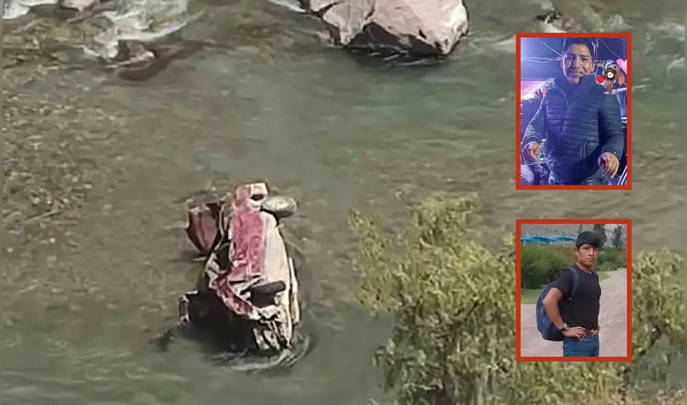 Automóvil cayó al río Cotahuasi, accidente que provocó la muerte de dos hermanos. Foto: composición LR/Claudia Beltrán/Difusión