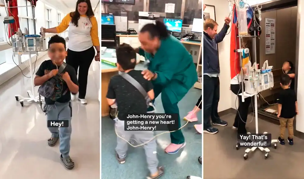 Las imágenes de la emoción del niño sacaron sonrisas y lágrimas en los usuarios de las redes sociales. Foto: composición LR/X