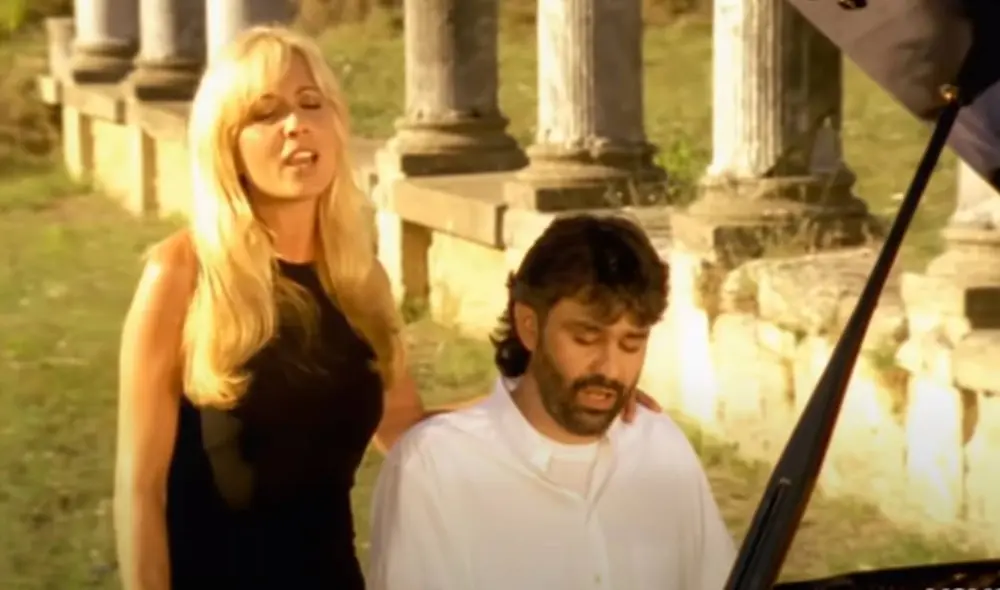 Marta Sánchez y Andrea Bocelli.