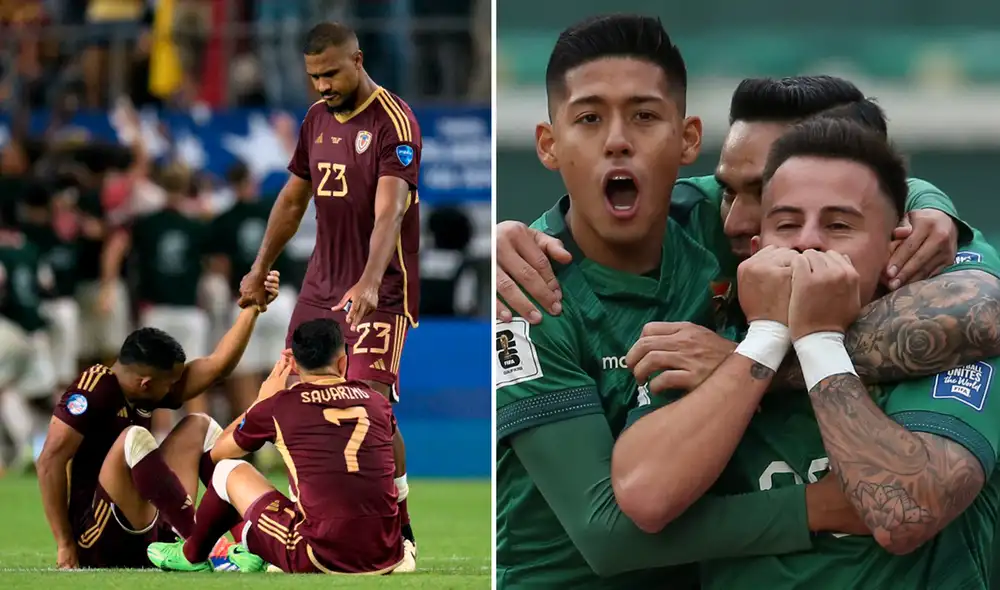 Venezuela solo le ha ganado a Bolivia una vez de visita por eliminatorias. Foto: composición de LR/AFP Venezuela solo le ha ganado a Bolivia una vez de visita por eliminatorias. Foto: composición de LR/AFP