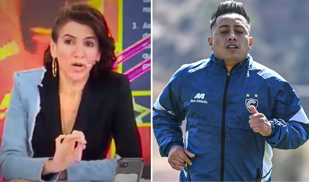 Christian Cueva fue reincorporado al Cienciano pese a denuncias de maltrato físico y psicológico de parte de su aún esposa Pamela López. Foto: Composición LR/Captura Willax TV/Cienciano/Instagram