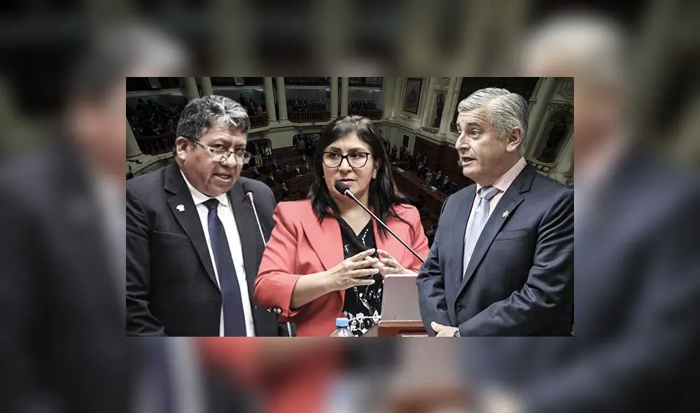 Jorge Flores, Katy Ugarte y Juan Lizarzaburu con propuestas para ser suspendidos. (Foto composición: La República)