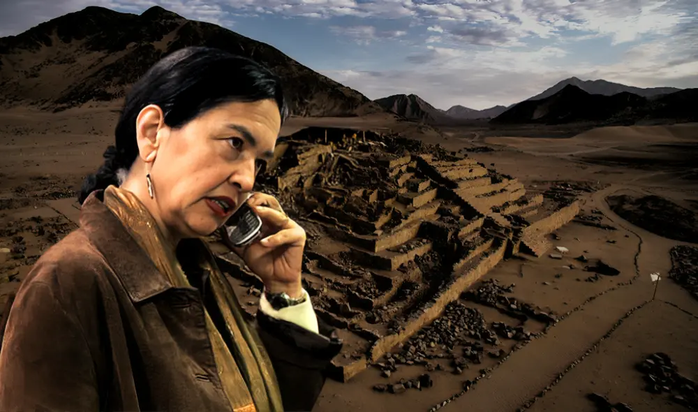 Ruth Shady, descubridora de la Ciudad Sagrada de Caral, denuncia amenazas por parte de traficantes de terrenos. Foto: composición LR