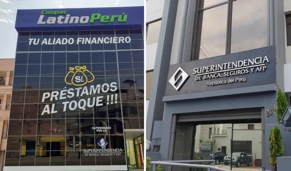 La SBS intervino Latino Perú en julio después de encontrar que tenía un déficit de más de S/ 22 millones. Foto: composición LR/Facebook/LatinoPerú/Andina