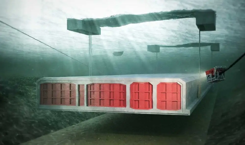 Con una innovadora construcción de módulos de hormigón de 73.000 toneladas, el túnel Fehmarnbelt promete transformar el transporte entre Escandinavia y Europa Central, constituyendo un hito en ingeniería. Foto: FememAS Con una innovadora construcción de módulos de hormigón de 73.000 toneladas, el túnel Fehmarnbelt promete transformar el transporte entre Escandinavia y Europa Central, constituyendo un hito en ingeniería. Foto: FememAS