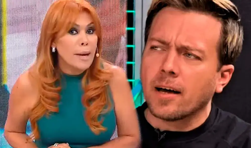 Magaly Medina enfrentada nuevamente con Julián Zucchi. Foto: Composición LR/Captura/ATV/Captura/YouTube