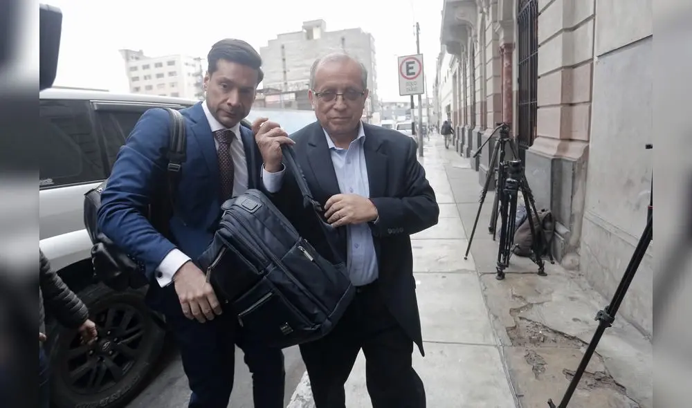 Nicanor Boluarte y su abogado Luis Vivanco llegan a la sede judicial Nicanor Boluarte y su abogado Luis Vivanco llegan a la sede judicial