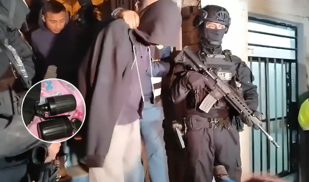 capturaron a 4 presuntos extorsionadores de la banda criminal 'Los Nuevos Injertos de Comas' que trabajarían con 'El Monstruo'. Foto: composición LR