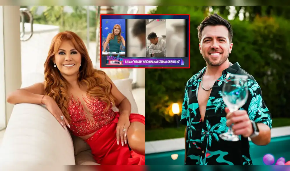 Magaly Medina responde cuestionamientos de Julián Zucchi sobre su rol de madre.