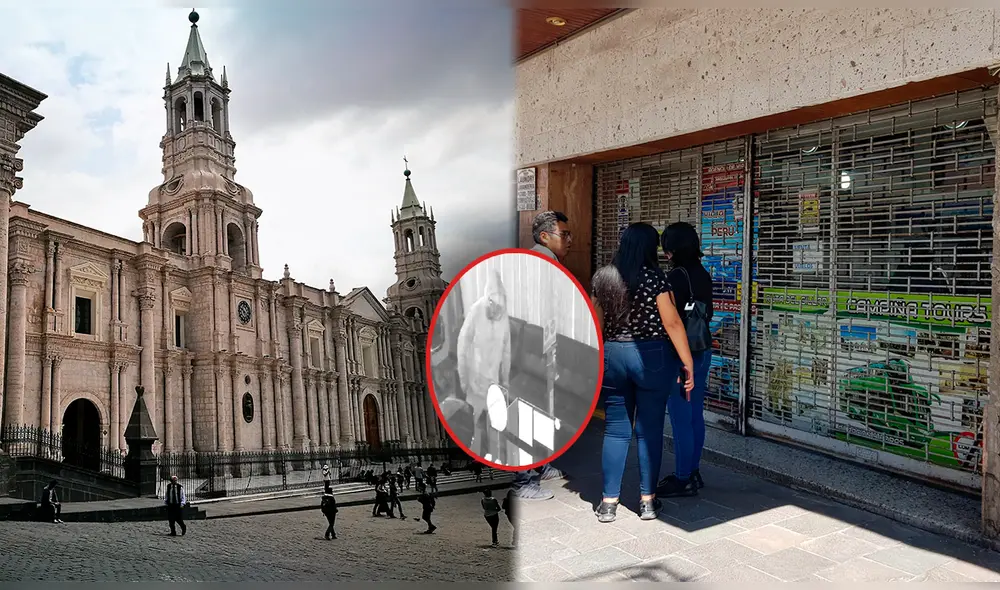 Delincuente robó a solo unos metros de la Plaza de Armas de Arequipa. Foto: composición LR/difusión/Wilder Pari. Delincuente robó a solo unos metros de la Plaza de Armas de Arequipa. Foto: composición LR/difusión/Wilder Pari.