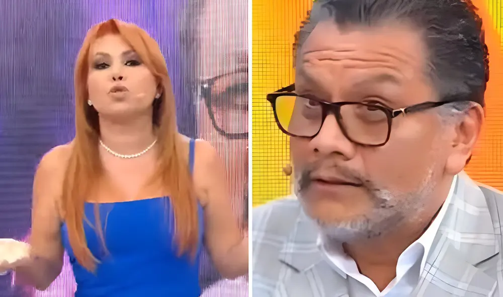 Magaly Medina advierte que tomaría acciones legales contra Tomás Angulo. Foto: composición LR / captura Magaly tv la firme Magaly Medina advierte que tomaría acciones legales contra Tomás Angulo. Foto: composición LR / captura Magaly tv la firme