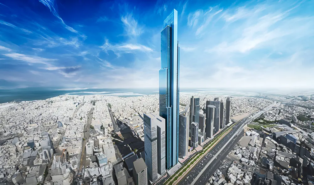 Dubai, con su impresionante Burj Azizi, se prepara para tener el segundo edificio más alto del mundo, superando al Merdeka 118 de Malasia. Foto: Dubai Night Dubai, con su impresionante Burj Azizi, se prepara para tener el segundo edificio más alto del mundo, superando al Merdeka 118 de Malasia. Foto: Dubai Night