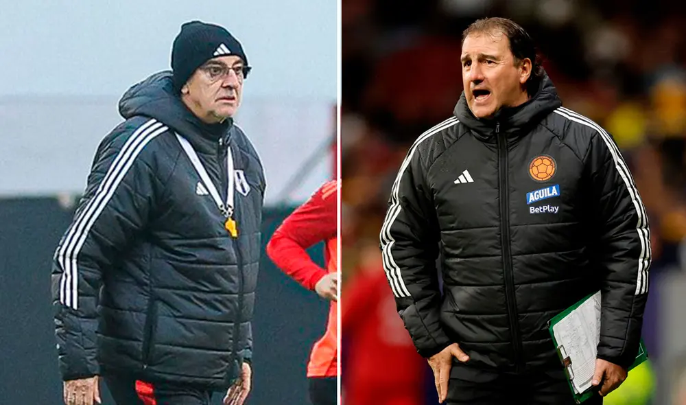 Jorge Fossati y Néstor Lorenzo se enfrentarán por primera vez como técnicos a nivel de selecciones. Foto: composición de LR/FPF/AFP