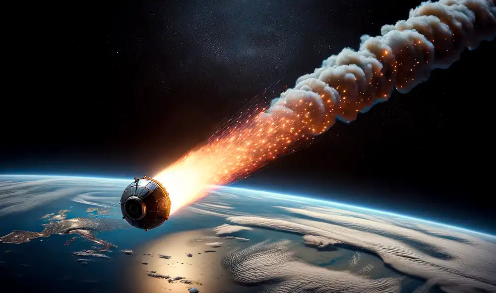 Salsa es uno de los cuatro satélites de la misión Cluster y será el primero en volver a la Tierra. Foto: IA/La República Salsa es uno de los cuatro satélites de la misión Cluster y será el primero en volver a la Tierra. Foto: IA/La República