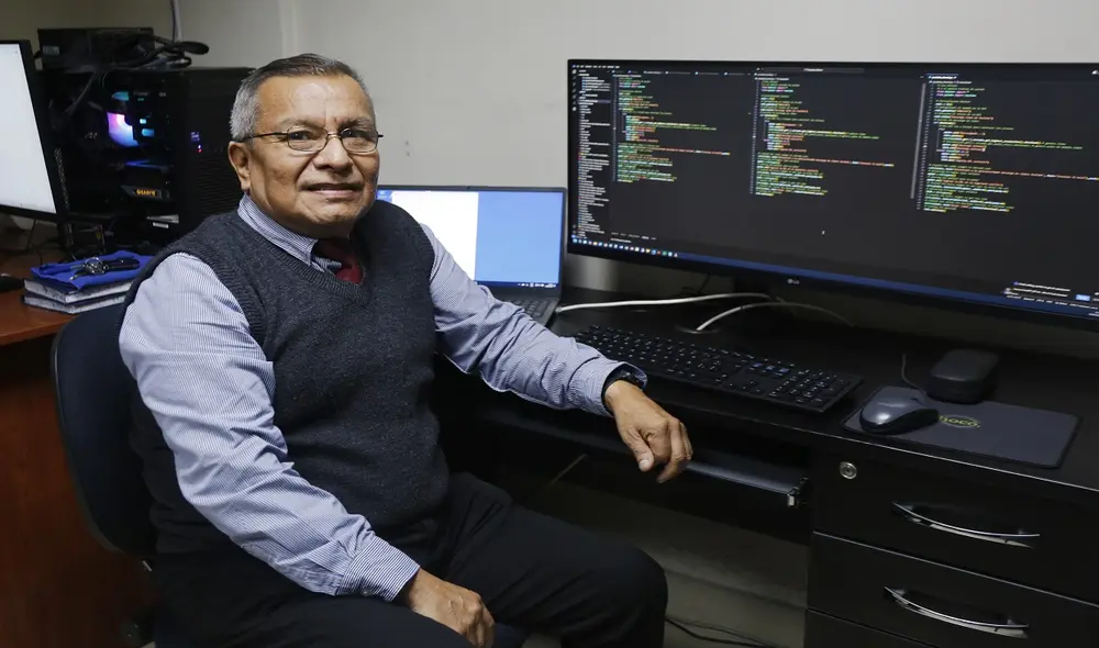 Ingeniero Luis Peña, responsable de la gestión de proyectos del laboratorio de IA. Foto: Félix Contreras / LR