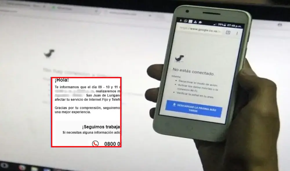 Claro ha comunicado a través de un correo masivo a sus usuarios que el servicio de internet y telefonía fija se verá interrumpido. Foto: Composición LR | Data Center Dynamics | Captura