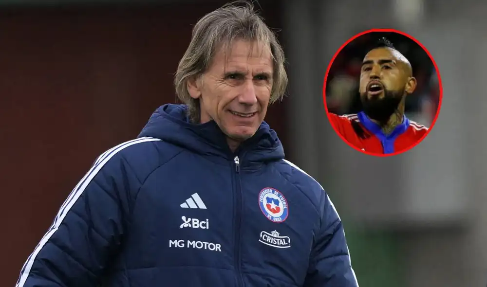 Ricardo Gareca no convocó a Arturo Vidal para las Eliminatorias. Foto: composición LR/AFP