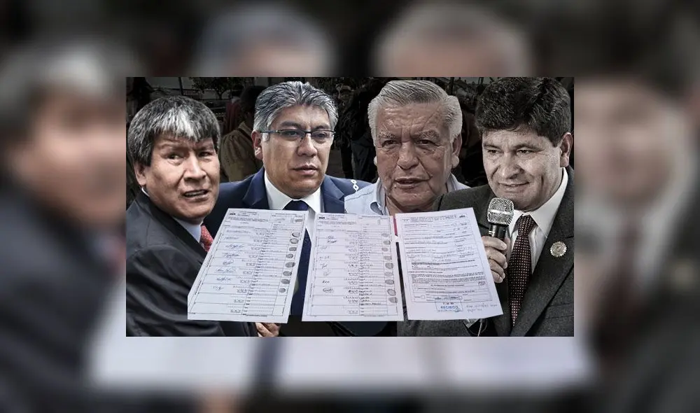 Wilfredo Oscorima, Werner Salcedo, César Acuña y Rohel Sánchez entre las autoridades que enfrentan recolección de firmas. (Foto composición: La República).