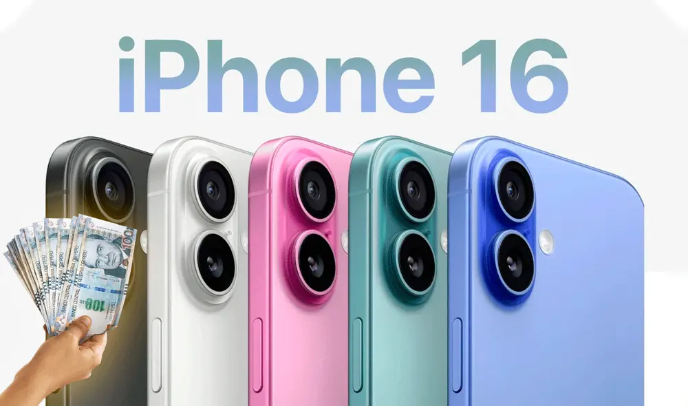 El iPhone 16 estará disponible en cinco colores diferentes. Foto: Apple