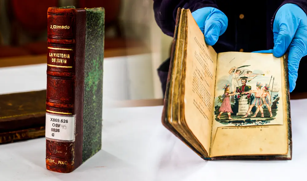 Poema pertence a la colección de la Biblioteca Nacional. Foto: composición de Gerson Cardoso/La República/Mincul Poema pertence a la colección de la Biblioteca Nacional. Foto: composición de Gerson Cardoso/La República/Mincul