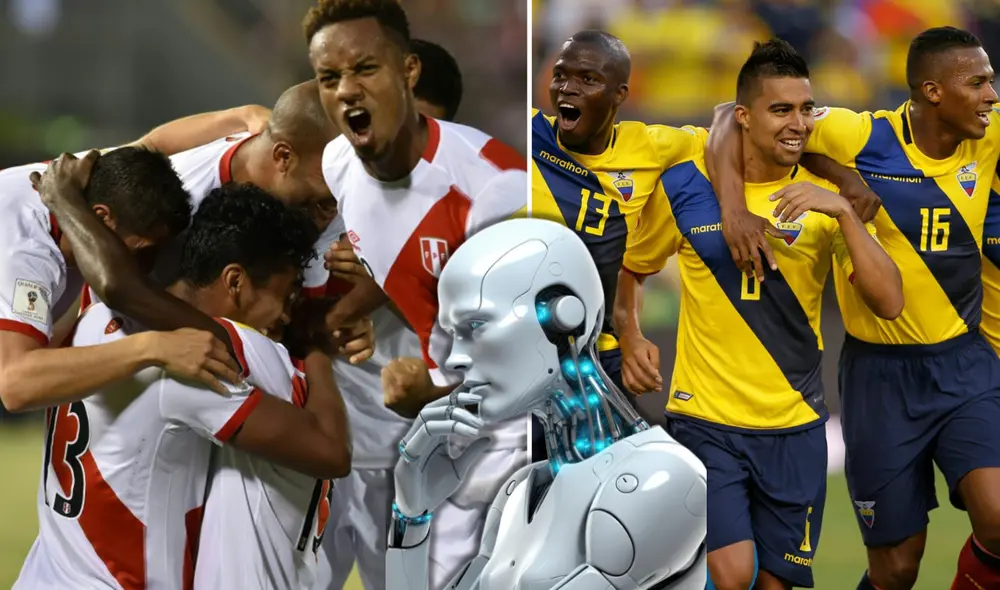 Según la inteligencia artificial, Ecuador podría ganarle a Perú en el partido del 10 de septiembre. Foto: composición LR/ Estadio/Andina Según la inteligencia artificial, Ecuador podría ganarle a Perú en el partido del 10 de septiembre. Foto: composición LR/ Estadio/Andina