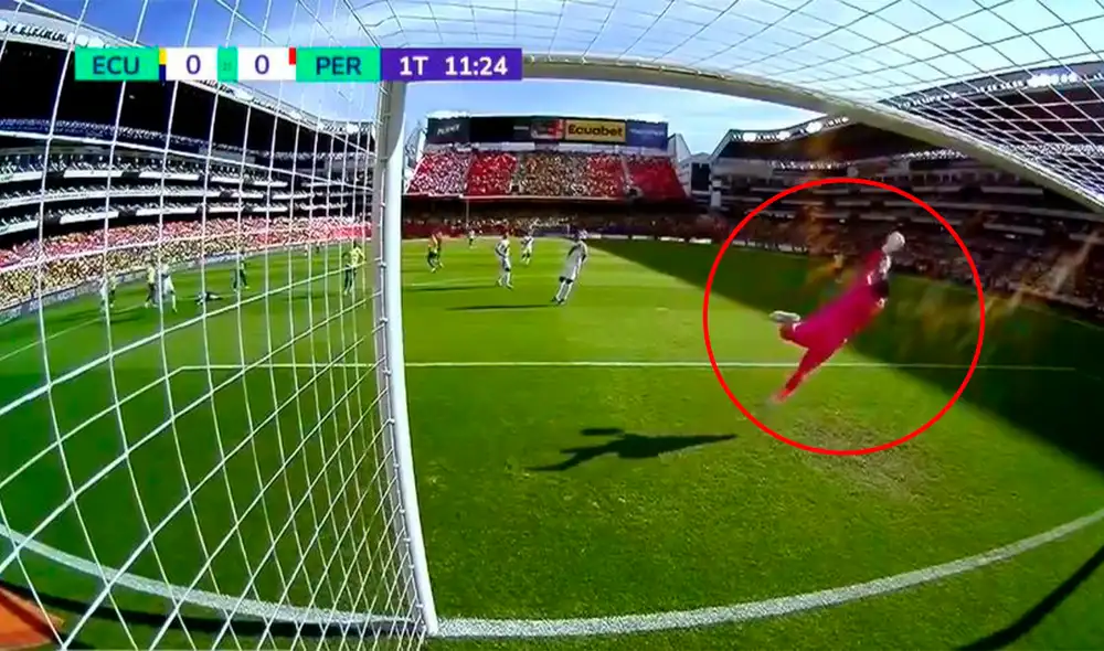 Pedro Gallese también arrancó el Perú vs. Colombia. Foto: captura de Movistar Deportes