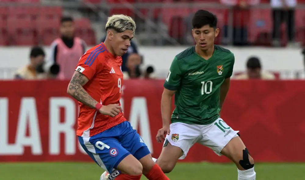 Chile recibió a Bolivia en el Nacional de Santiago por las Eliminatorias 2026. Foto: AFP