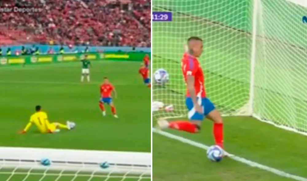 Eduardo Vargas no perdonó solo frente al arco de Bolivia. Foto: composición de LR/captura de Movistar Eventos