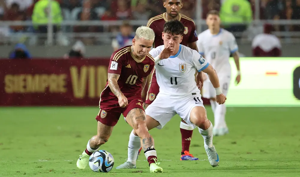 El juego entre Venezuela vs Uruguay no tuvo un ganador. Foto: Conmebol