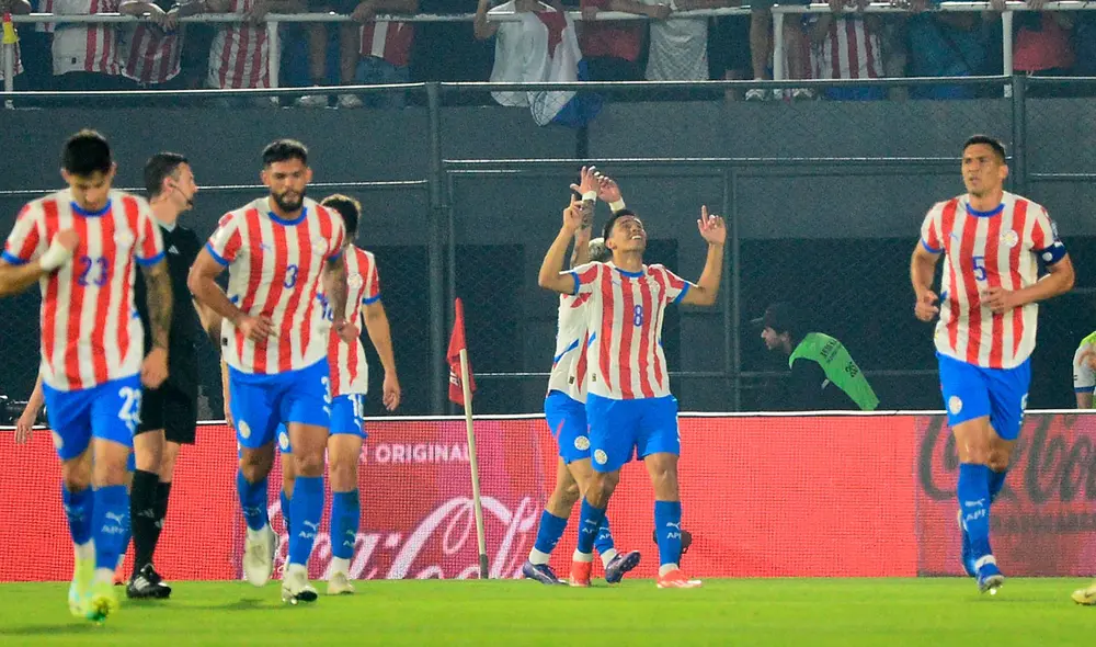 La selección paraguaya derrotó por la mínima a Brasil por las Eliminatorias 2026. Foto: AFP