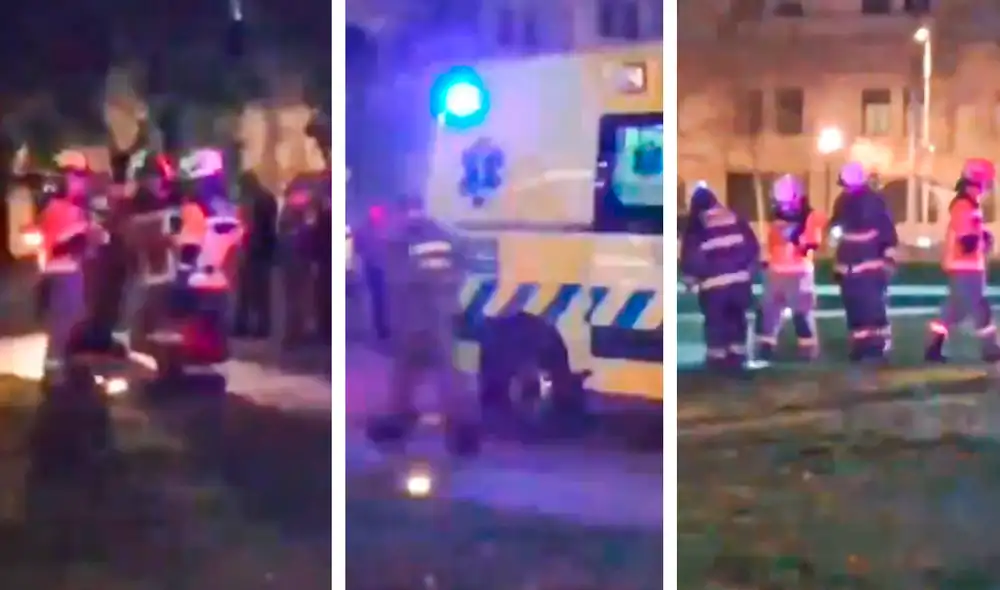 El individuo, que se roció con un acelerante antes de encenderse, fue rescatado por Carabineros. Foto: Composición LR/biobioChile.