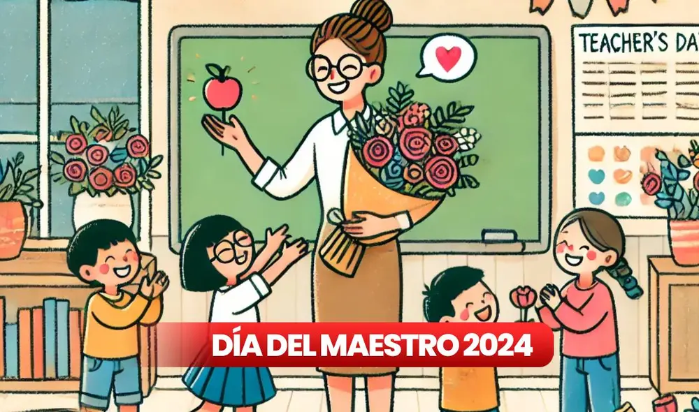 El Día del Maestro en Argentina se celebra cada 11 septiembre para homenajear a los profesores. Foto: composición LR/ Dall-e