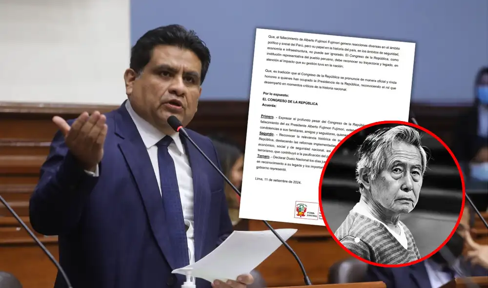 Congresista Burgos solicita declarar duelo nacional el 12 y 13 de septiembre. Foto: Congreso Congresista Burgos solicita declarar duelo nacional el 12 y 13 de septiembre. Foto: Congreso